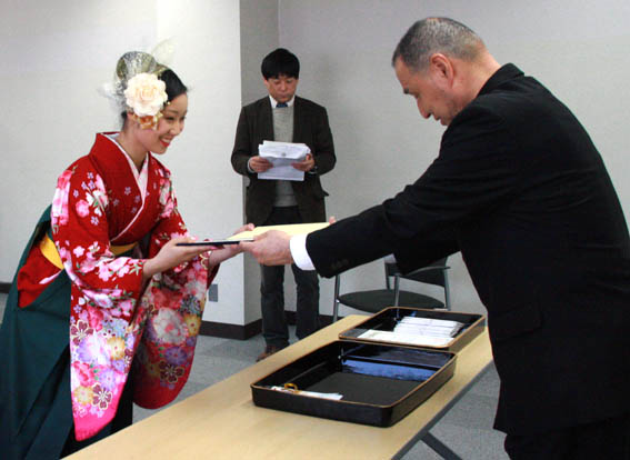 表彰式のもよう